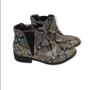 Steve Madden Snake Skin Ankle Boots